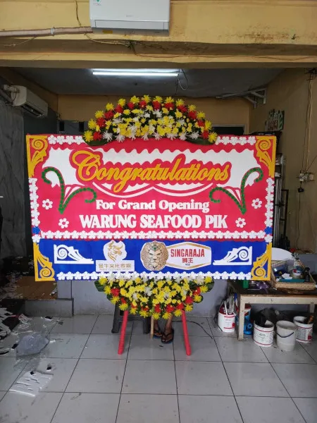 Papan Bunga Ucapan Selamat Cipadu